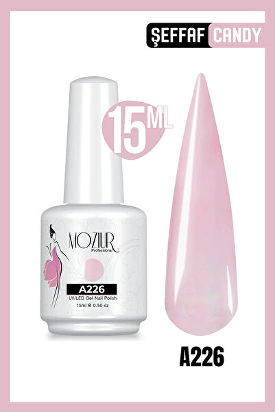 MOZIUR Kalıcı Oje UV Led A226 (ŞEFFAF SERİ) 15ml