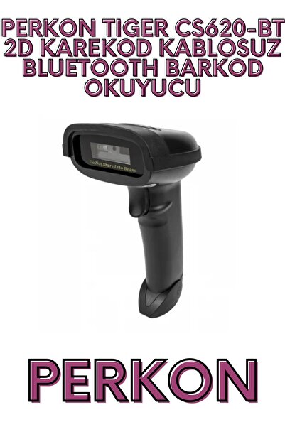 PERKON قارئ الباركود اللاسلكي بتقنية البلوتوث من تايجر CS620-BT ثنائي الأبعاد