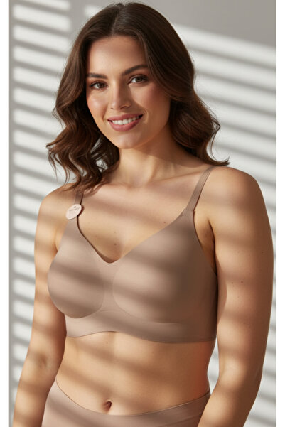 HS İÇ GİYİM Kadın Balensiz Desteksiz Hayalet Sütyen ( Çıkarılabilir Ped ) UMT