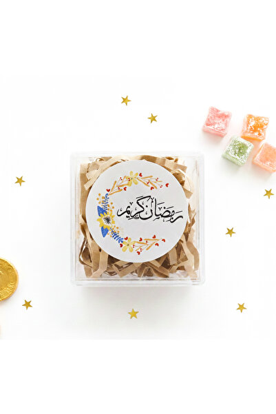 repro design لاصق رمضان مبارك مطبوع 4 سم ملصق دائري 24 قطعة، ملصق عيد رمضان