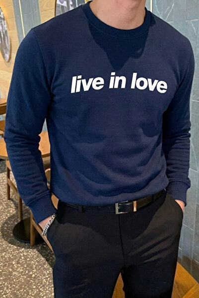 COMBİNE MİCHAİL Hanorac pentru bărbați, albastru marin, din bumbac imprimat c...