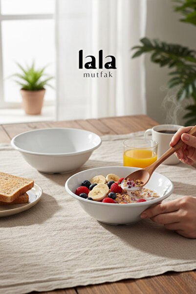 Lala Mutfak Gözde 3’lü Melamin Kase 18 cm | Çorba, Salata, Kahvaltı Kasesi | ...