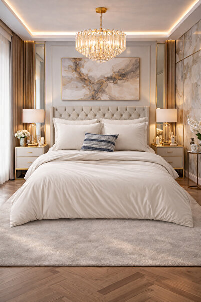 Atmosphera Husa de pilota Atmosphera, 140 x 200 cm, Bumbac 100%, culoare Bej