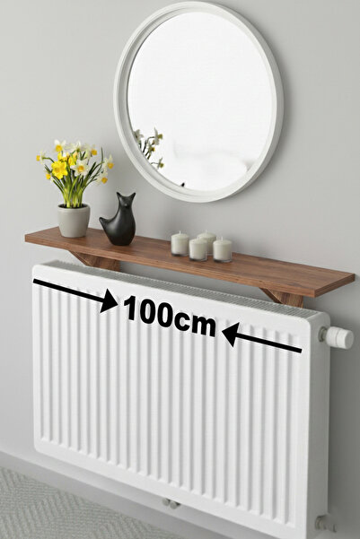 Zümra Ahşap Atlantik Çam Rengi Petek Üstü Raf 99 cm