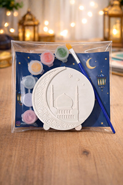 MİLE CONCEPT Ramazan Temalı Taş Tozu Boyama Seti – DIY Hobi Kiti; Kendin Yap,...