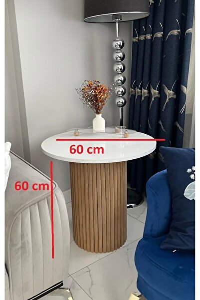 MatBeyaZ bohem yan sehpa fiskos sehpa kahve sehpası mdf üst tablalı