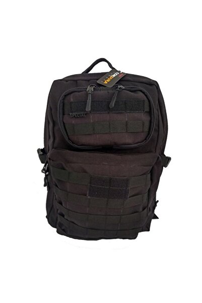 Polis Sepeti Siyah Taktikal Çanta Cordura Kumaş 65L