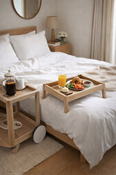 WSTİLE Servis Arabası Cilasız Boyasız