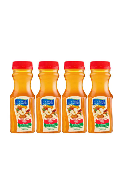 Al Rawabi عصير تفاح 200 مل، 4 قطع