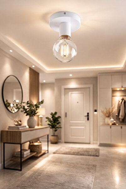 VENON 1 Adet Ricardo BEYAZ Plafonyer Oda Hol Antre Koridor Salon Aplik Banyo ...