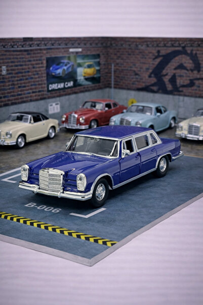 MODEL HEDİYELİK 1963 Mercedes-Benz 600 1/36 Ölçek Metal Araba Lacivert