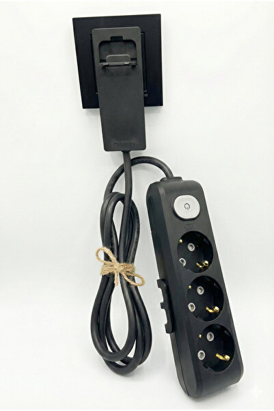 Gündüz Elektromarket Ultra İnce Fişli Uzatma Kablosu 3’lü Anahtarlı (3M)dar A...