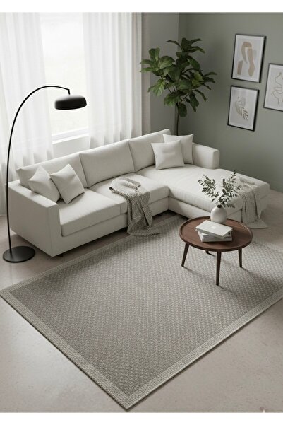 evser halı Sisal Bordürlü Kolay Temizlenen Hav Toz Vermez Antre Hol Salon Mut...