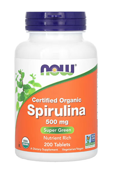 Now Foods Supplements, Organic Spirulina 500 mg with, Minerals and GLA (Gamma...