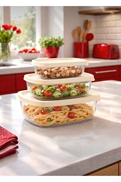 Sungroup VERONA SC-4295 Set de 3 recipiente pentru depozitarea alimentelor, b...