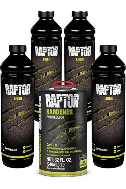 U-POL Raptor Tintable Urethane Spray-On Truck Bed Liner & Texture Coating,4L