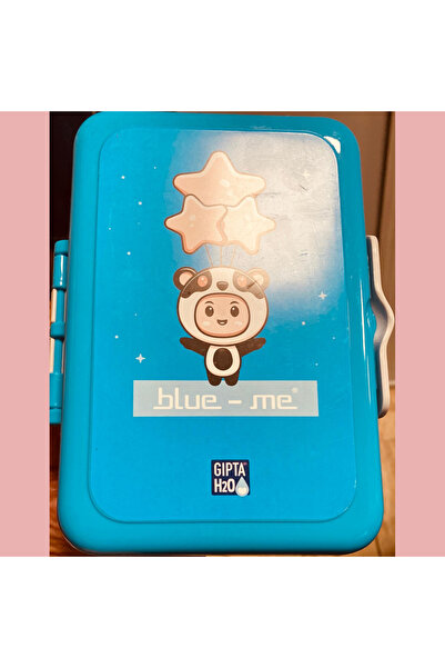 DODOMAR Cutie de prânz roz cu model Blue Me Cat