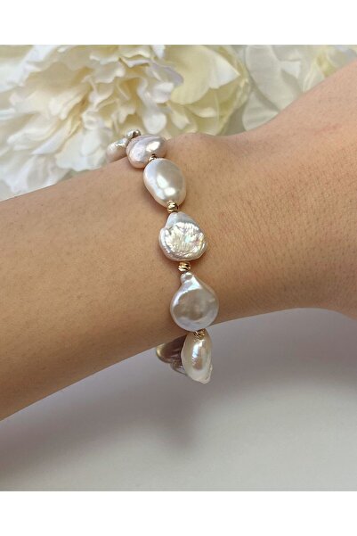 eyla collection Gerçek Barok İnci Bileklik