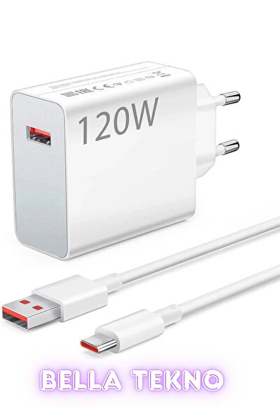 Bella 120 Watt Turbo Hızlı Şarj Xiaomi Redmi Uyumlu Turbo Hızlı Şarj Cihazı 1...
