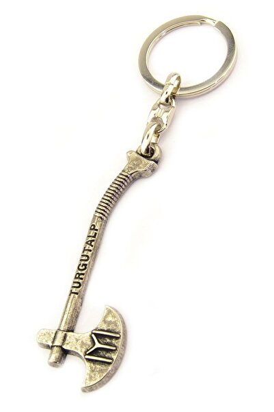 anahtarlıksepeti سلسلة مفاتيح من النيكل على شكل فأس عثماني