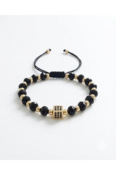 Handmade Golden Cube Bracelet