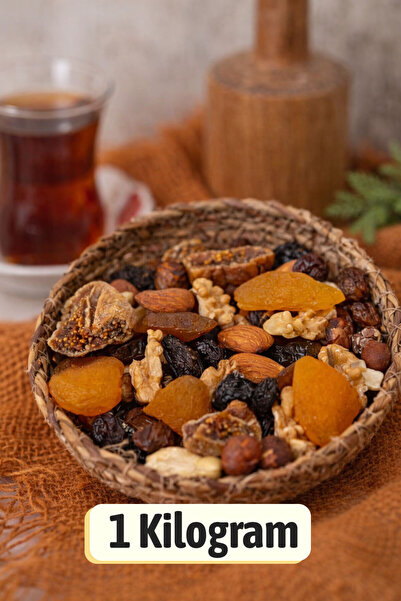 ÜLKÜ KURUYEMİŞ (1 KG) Çiğ Karışık Kuruyemiş Yaşam Çerezi Hediyelik Atıştırmal...