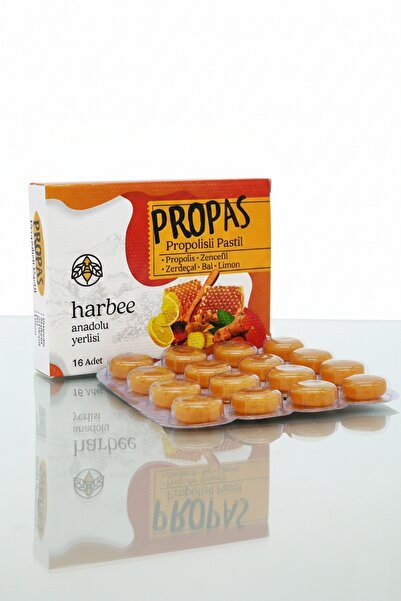 Har-Bee Propas Propolis Zencefil Bal Limon Zerdeçal Takviyeli Pastil - 16'lı ...