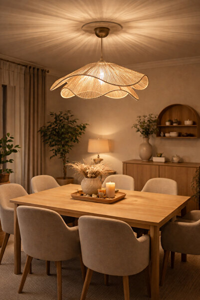 Tasarı Sanatı Ev Dekorasyonu Handmade Aydınlatma İskandinav Rustik Tarz Bohem...