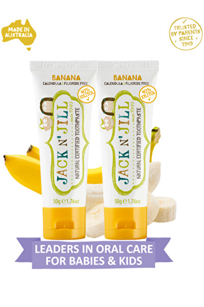 Jack N'Jill Jack N Jill Doğal Sertifikalı Muz Aromalı Diş Macunu 50 gr X 2 Adet