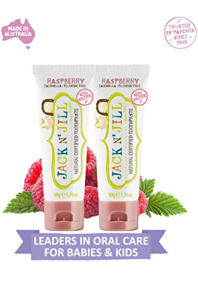 Jack N'Jill Jack N Jill Doğal Sertifikalı Diş Macunu Ahududu - 2 Adet