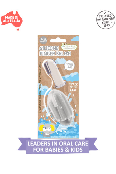 Jack N'Jill Jack N Jill Stage 1 Silikon Parmak Fırça - 2 Pack