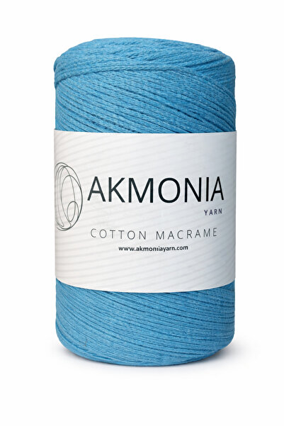 Akmonia Makrome Pamuklu Örgü ip 250Gr Zincir 2mm Çanta ipi ,Supla ip ,Ev Deko...