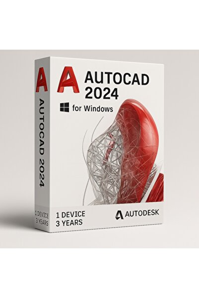 AutoCAD 2024 (Windows) - 1 PC 3 Yıl Serial Key