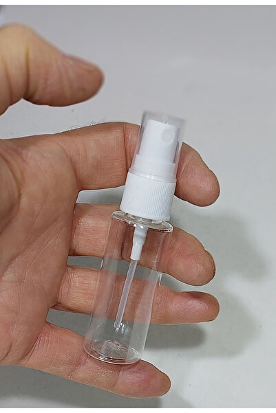 dercam 20 Adet Boş Şişe Spreyli Kolonya Şişesi Doldurulabilir Cep Plastik Par...