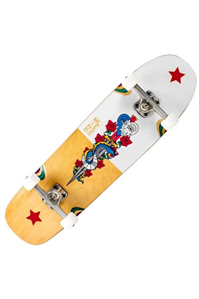 Mindless Flash Snake Longboard Complete - Natural/White 32"