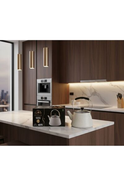 AR-Kitchen غطاء إبريق شاي جرانيت زجاجي