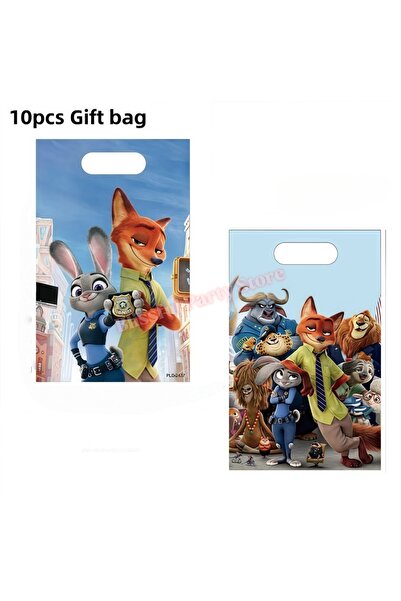 Choice ١٠ قطع من حقيبة الهدايا، هدايا حفلات زوتوبيا، أساور قابلة للطي، سلاسل ...