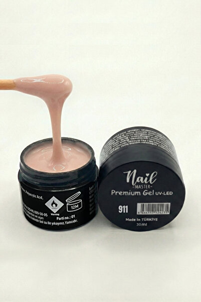 Nail Master 30ml Protez Tırnak Jeli 30ml Builder Jel 911- Açık Nude