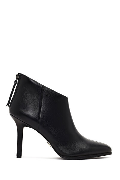 Derimod Cizme din piele cu toc înalt și subțire, cu fermoar la spate, negre, ...
