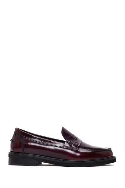 Derimod Loafer masculin din piele bordeaux pentru femei 25AFD260322