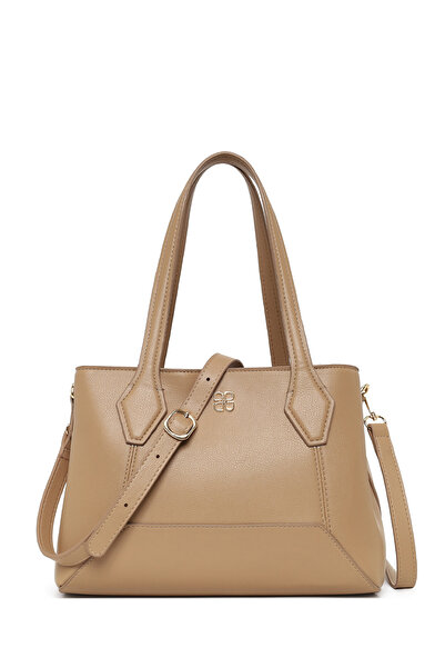 Derimod Geantă de umăr clasică cu curea lungă, bej, pentru femei 26SBD201418