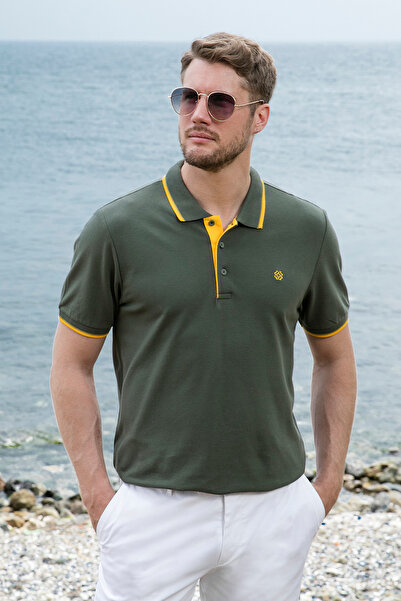 Buratti تي شيرت بولو للرجال مصنوع من القطن بنسبة 100% بأزرار وياقة بولو 5902118