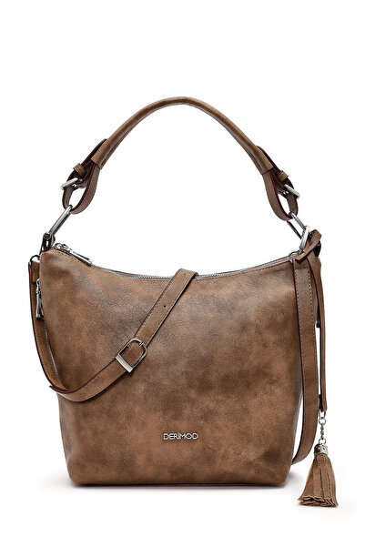 Derimod Geantă de umăr cu curea lungă din nurcă pentru femei 25ABD211918