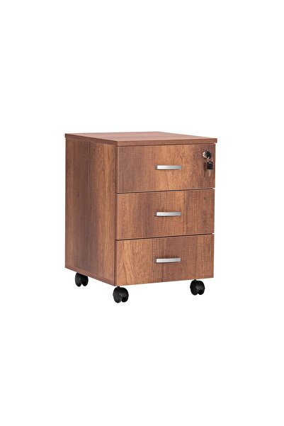 Ofisbazaar 3 Çekmeceli Kilitli Tekerlekli Keson | 60x45x40 cm 18 mm Suntalam ...