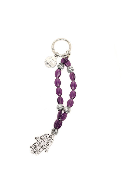 Derimod Kadın Mor Boncuklu Metal Charm 000A2D470914