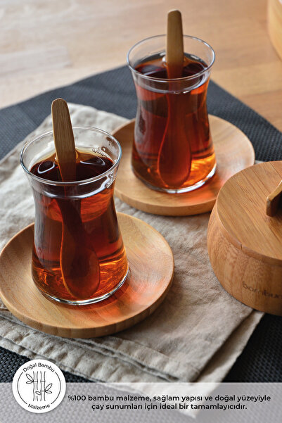 Bambum Silva Yuvarlak 6 Lı Çay Tabağı