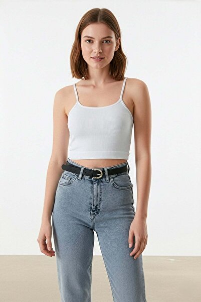 Fulla Moda Faux Leather Twisted Belt