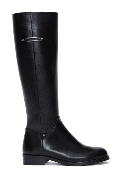 Derimod Kadın Siyah Fermuarlı Casual Çizme 25WFE250618