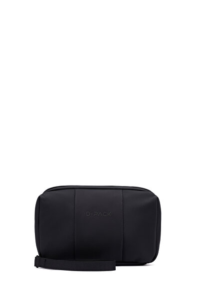 Derimod Geantă de mână mini neagră pentru bărbați D-Pack 25SBD30336F