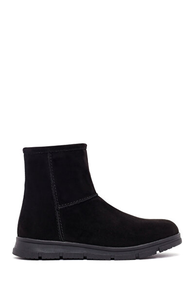 Derimod Cizme Teddy din piele intoarsa neagra pentru femei 25WFE250910